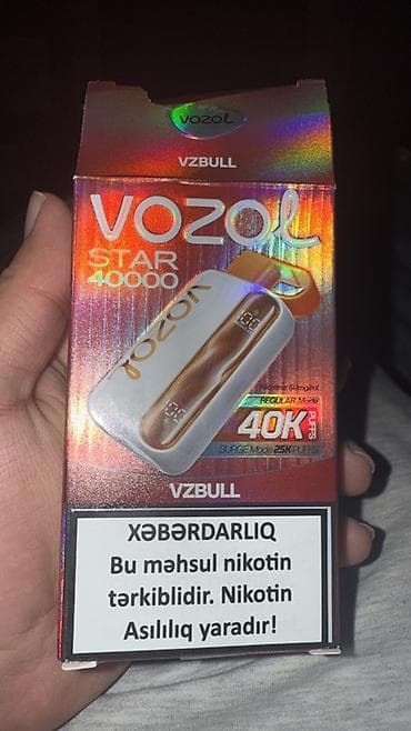VOZOL Star 40000 – birdəfəlik elektron siqaret (VZBULL dadı) - Brend