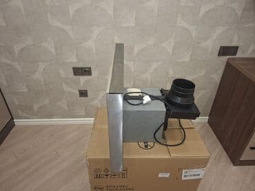 Микроволновки: Вытяжка Hotpoint-Ariston, цвет - Серый, Б/у — 4