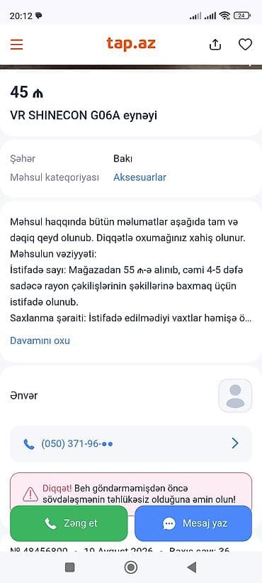 telefonlae: VR SHINECON G06A virtual reallıq eynəyi - Smartfon üçün VR eynək — 8