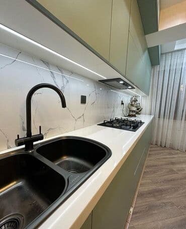 круглый стол на заказ: Sifarişlə mətbəx dəsti, Özü çəkən petlələr, MDF, Kredit yoxdur, Pulsuz çatdırılma — 6