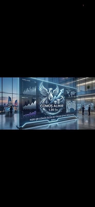 10 luq qizil: Gümüş alışı xidməti – Bakı - Gümüş alınır: 1,20 ilə (şəkildə — 1