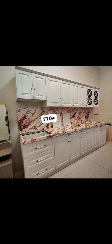 *770₼ vitrin MƏTBƏX mebeli yenidir*‼️ ÖLÇÜ:-3 hun 2.2 Membrandı MƏRMƏR
