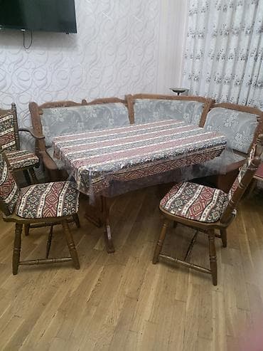 dekor masa: Для кухни, Нераскладной, Прямоугольный стол, 4 стула — 3