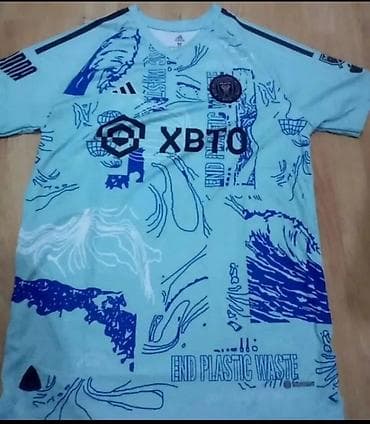 Futbolkalar: Futbolka, Adidas, M, rəng - Mavi — 1