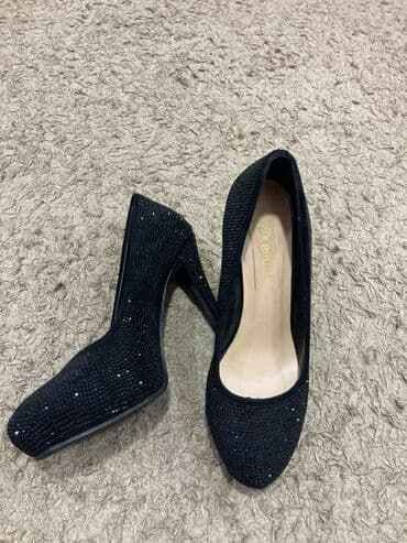 qara mokasinlər: Tuflilər, Ölçü: 38, rəng - Qara, İşlənmiş — 1