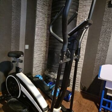 lalafo qaçış trenajoru: Elliptik trenajor və oturacaqlı velotrenajor kombinə edilmiş fitness — 1