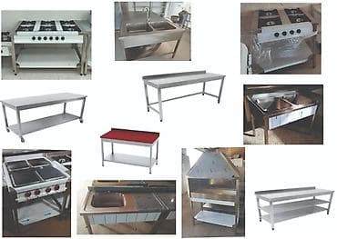pizza sobası: Paslanmayan poladdan ikiqablı sənaye çanağı (stolüstü konstruksiya) - — 5