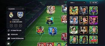 FIFA Mobile hesabı – GEN 103 reytinqli, 4-3-3 Atak sistemi ilə — 3