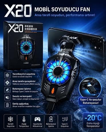 rog ally x: X20 mobil soyuducu fan – telefonun arxa hissəsini sürətlə soyudan — 1