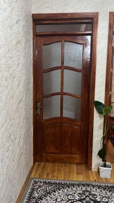 taxta qutular: Ağac qapı – otaq arası - Material: təbii ağac (klassik qəhvəyi rəngdə — 1