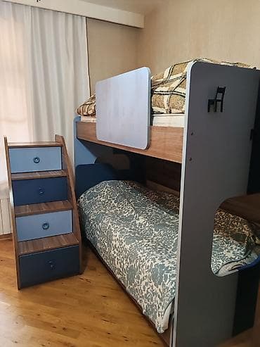 Oğlan və qız üçün, İşlənmiş, Çarpayı, Matras ilə, Siyirməli, Taxta