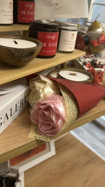 Lentdən əl işi güllər sifarişlə hazırlanır gül sayına görə qiymət