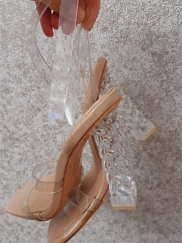 Basanoşka və səndəllər: Asos, Ölçü: 37, rəng - Bej, Yeni — 2
