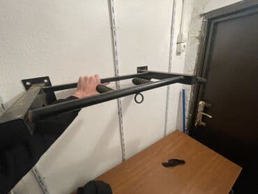 İncəsənət və kolleksiyalar: Divar üçün turnik - Material: qalın divarlı polad profil və boru — 1