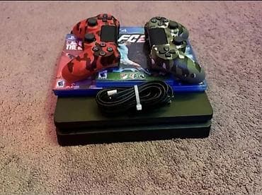 PlayStation 4 Slim komplekti - Konsol: Sony PlayStation 4 Slim (qara — 3