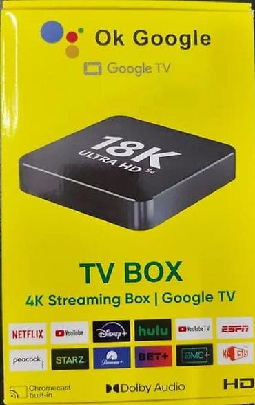 tv box: Yeni Smart TV boks Google TV 8 GB / 128 GB, Android, Pulsuz çatdırılma — 1