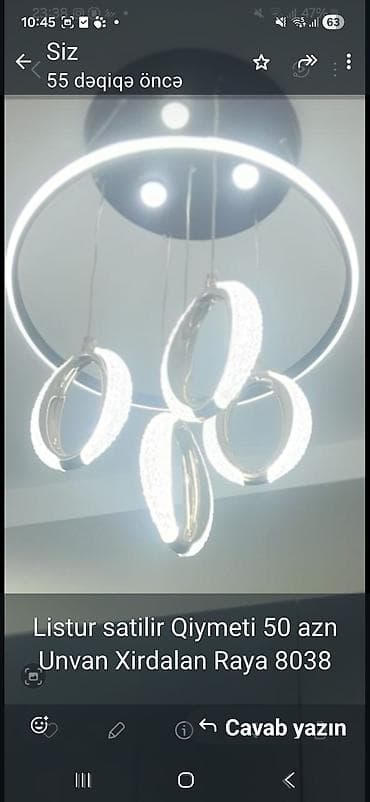 Led Çılçıraq, 4 və daha çox lampa, Metal — 1