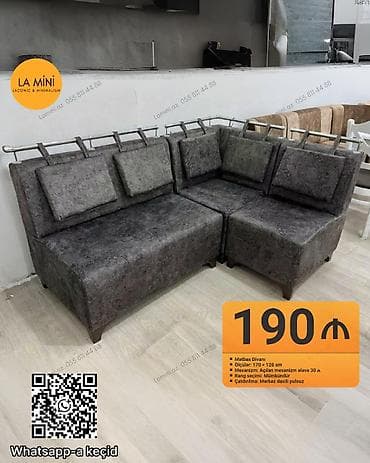 metbex divani satilir: Künc divan, Mətbəx üçün, Açılan — 1