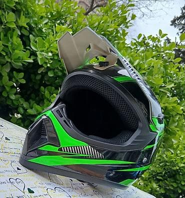 Dəbilqələr: Motokros/Tur enduro tipli integral dəbilqə + qoruyucu eynək + — 2