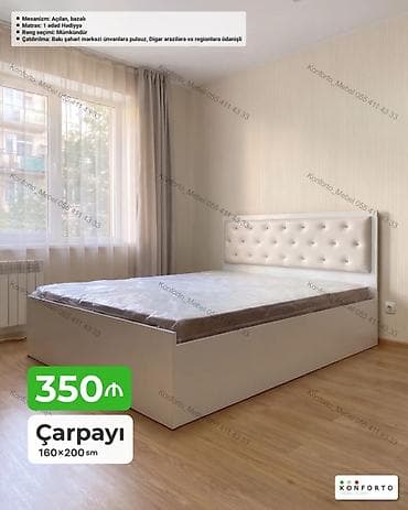 intex matras: Çarpayı – 160×200 sm - Mexanizm: Açılan, bazalı - Başlıq: Yumşaq — 1