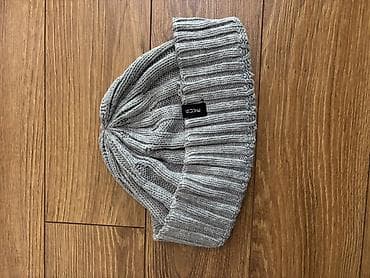 milli papaqlar: Toxunma, trikotaj papaq, Yeni, rəng - Boz, One size — 3