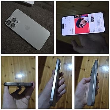 iphone 11 pro irşad: IPhone 15 Pro Max, 256 GB, Natural Titanium, Face ID — 1