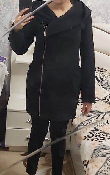 qadınlar üçün xəz palto: Temiz kaşmir palto,40 razmer,az geyinilib — 1