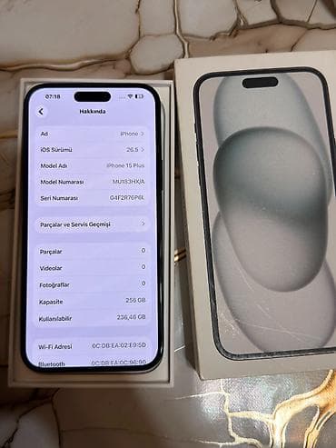 islenmis plansetlerin satisi: IPhone 15 Plus, 256 GB, White Titanium — 5