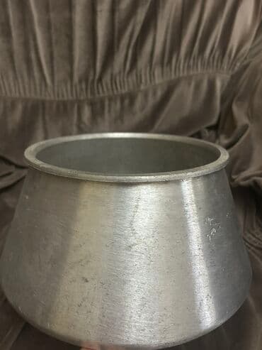 qedmi qazanlar: İşlənmiş, Aş qazanı, rəng - Gümüşü, Alüminium, 26 sm — 1