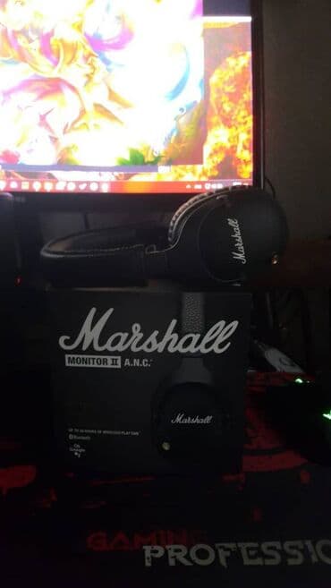 marshall наушники: Новый Беспроводные (Bluetooth) Наушники, Marshall, цвет - Черный — 1