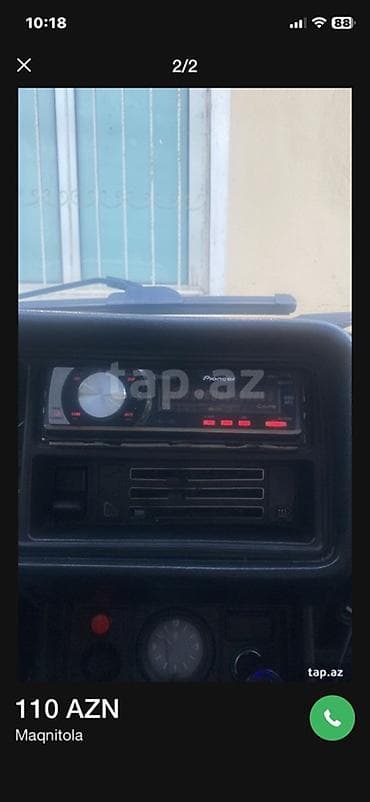 Elektronika: Məhsul: Avtomobil maqnitofonu (Pioneer) Təsvir: - 1-DIN ölçülü ön — 2