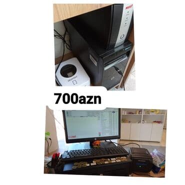 POS kassa komplekti - Masaüstü kompüter sistem bloku - Monitor