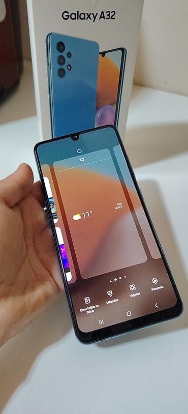 Samsung Galaxy A32, 128 GB, rəng - Göy, Barmaq izi