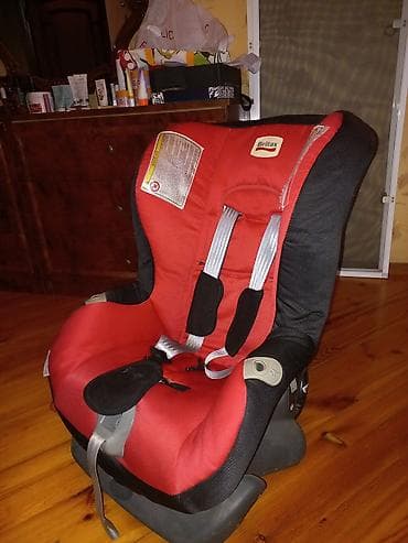 Avtokreslolar: Britax uşaq avtomobil oturacağı - Rəng: qırmızı/qara - 5 nöqtəli — 1