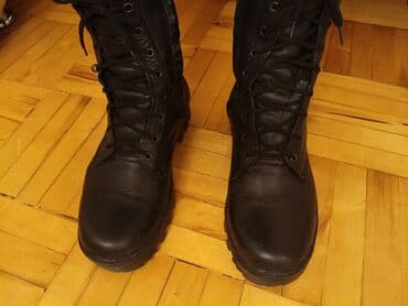 əsgər batinkası: Qışlıq kişi botları – içi tam xəzli - Material: Qara dəri üst hissə — 2