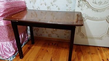 ev ucun masa: Qonaq masası, Açılmayan, Taxta, Dördbucaq masa — 1