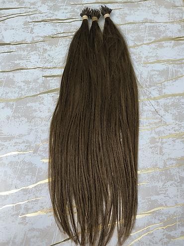 saç alışı: Təbii uşaq saçı. Çox baha qiymətə alınıb. 50 sm uzunluqda dolaşmir — 2