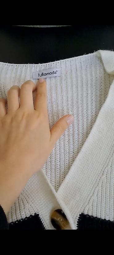 herbi geyim: Fullamoda brendi – zolaqlı kardiqan - Model: qadın kardiqanı - Rəng — 3