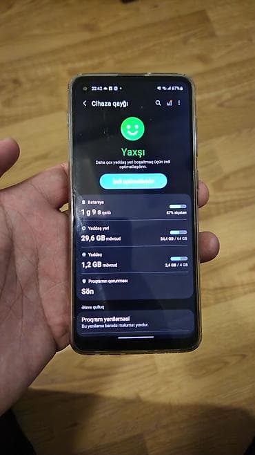 samsung not 8 ekran: Samsung Galaxy M31, 64 GB, rəng - Mavi, İki sim kartlı — 3
