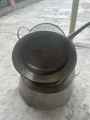 Nane suyu ceken Mis qazan dəsti – samovar tipli qaynadıcı-kazan -