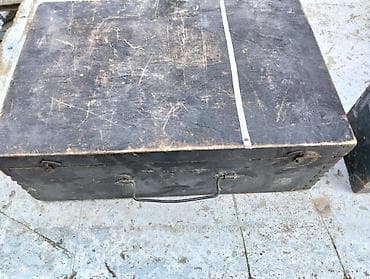 ev dekor: Taxta sandıq/qutu dəsti - Material: qalın taxtadan hazırlanmış, bərk — 1