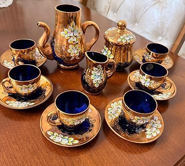 Кухонные принадлежности: Кофейный набор, цвет - Золотой, Керамика — 1