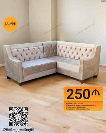 mini divan: Künc divan, Açılan, Şəhərdaxili pulsuz çatdırılma — 1