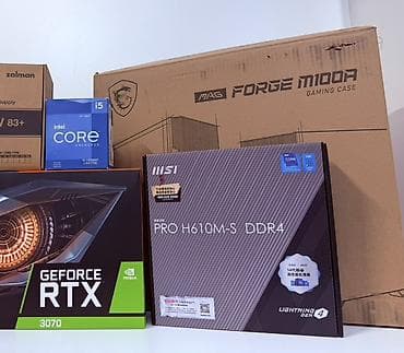 3070 ti: 📑 Zəmanət Verilir . 🚚 Çatdırılma var ❗️Yeni ❗️ ▪️MSİ CASE 4 Ədəd RGB — 1