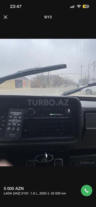 avtomobil satiwi: VAZ (LADA) 2107: 1.6 l | 2005 il 40000 km — 1