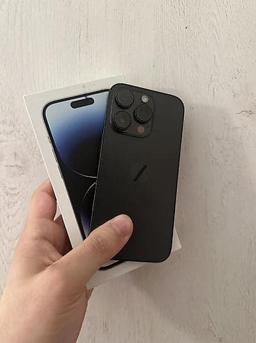 iphone 12 satış: IPhone 14 Pro, 128 GB, Qara, Face ID, Sənədlərlə — 1