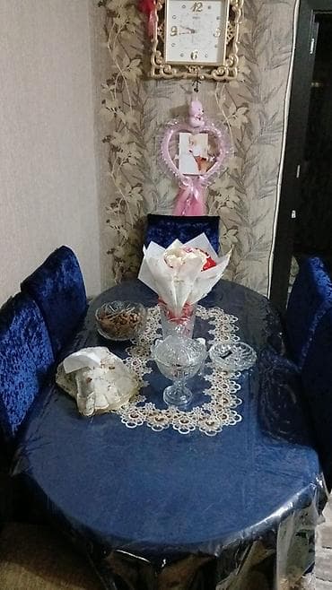 stul işlənmiş: Yemək otağı üçün masa və stul dəsti - Klassik üslubda oval formalı — 3