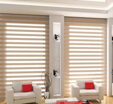 Pastel dəstləri: Zebra jalüz pərdələr - İkili (zebra) sistem: şəffaf və qaranlıq — 1