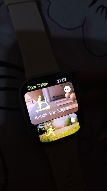 купить мужские часы в баку: Б/у, Смарт часы, Умные, Сенсорный экран, цвет - Розовый — 6