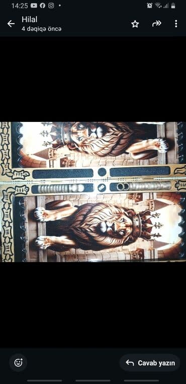 nerd taxta sekilleri: Taxta nərd dəsti – əl işı oyma və rəsmli - Material: bərk ağac — 3